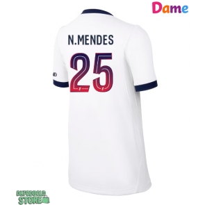 Paris Saint-Germain Nuno Mendes #25 Replika Udebanetrøje Dame 2026-27 Kortærmet